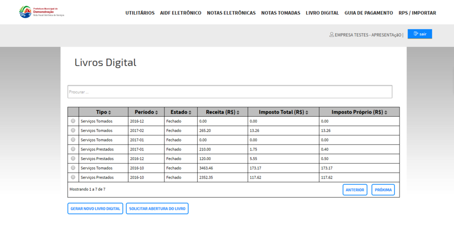 Pagina Inicial